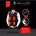 thumbnail image 4 of Teissuly Heated Waistcoat For Men Women, Unisex Winter Hooded Heated Outerwear For Men Women, Lightweight USB Electric Heated Clothing Waistcoat With 3 Heating Level Teissuly WER202312146193, 4 of 9