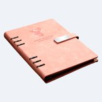 Fesfesfes Système de Binder Rechargeable Modulaire,Détaché A5 Notebook avec des sections extensibles,Loose-Leaf Coursework Organisateur Binder Notebook