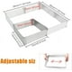 thumbnail image 2 of Marco para hornear rectangular Marco para hornear ajustable Marco para pasteles Marco para hornear extensible Marco para decorar Molde para hornear de tamaño ajustable Marco flexible para pasteles, 2 of 7
