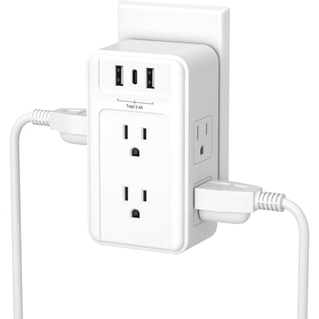 BN-LINK Multi Plug Outlet Extender, 6 AC + 3 USB