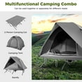 thumbnail image 5 of Gymax 2-Person Camping Cot Combo Off-Ground Travel Cot Tent w/Pop-up Tent Shelter, 5 of 10
