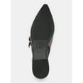 thumbnail image 5 of No Boundaries Women's Faux Leather Strappy Moto Flats, 5 of 5