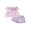 Purple, variant on BemeyourBBs Toddler Baby Baby Girl Summer Clothes Infant Baby Girl 2 Pieces Outfit Bow Embroidered Striped Ruffled Trim Doll Collar Short Sleeve Shirt Tops and Shorts Set