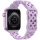thumbnail image 4 of 4 Pack Lace Leather Strap Compatible with Apple Watch 38/40/41mm Women Men, iWatch Bands Slim Thin Hollow-Out with Classic Clasp for iWatch Series SE/, 4 of 5