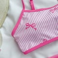thumbnail image 6 of Miaoju Girls Swimsuits Size 14-16 Ruffle Bikini Sets Spaghetti Strap Tankini Set 3-Piece Bathing Suits for Girls, 6 of 8