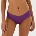 thumbnail image 2 of KHONTS Period Underwear for Women Hipster Leak Proof Panties Low Rise Cheeky Breathable Soft Invisible Briefs Purple L, 2 of 4