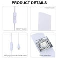 thumbnail image 6 of Modern Wall Sconces Set of 2, Wall Sconce Plug in 12W LED 6000K Cool White Acrylic Wall Mounted Light Wall Lights with 6FT Plug in Cord for Bedroom Bedside Stairway(2 Pack, Silver), 6 of 6