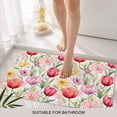 thumbnail image 3 of Spring Tulip Door Mat&nbsp;Indoor Outdoor Entrance, Non Slip Rug for Kitchen Bathroom Entryway Rug, Summer Floral Botanical Elegant Washable Doormat Floor Mat for Office Home Decor 20x31.5 Inch, 3 of 8