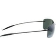 thumbnail image 3 of Maui Jim Men's Polarized Lighthouse 423-02 Black Rimless Sunglasses, 3 of 3