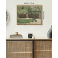 thumbnail image 5 of Drsoum Vintage Farmhouse Spring Grass Wall Art 11x14in Natural Framed Rustic Retro Countryside Landscape Prints Classic Decorations for Dining Room Home Office, 5 of 6