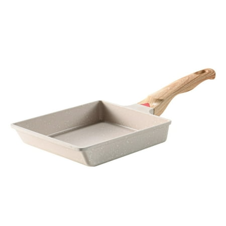 

Japanese Tamagoyaki Pan Square Omelette Pan with Wooden Handle Non Stick Coating Breakfast Egg Roll Pan Professional Grade Cooking Pan with Spatula Whisk Set