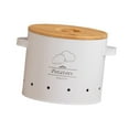 thumbnail image 4 of Luzkey Potato Storage Tin Food Container Potato Onion Garlic Storage Bin Kitchen Storage Canister for Restaurant Counter Pantry Home , L L, 4 of 8