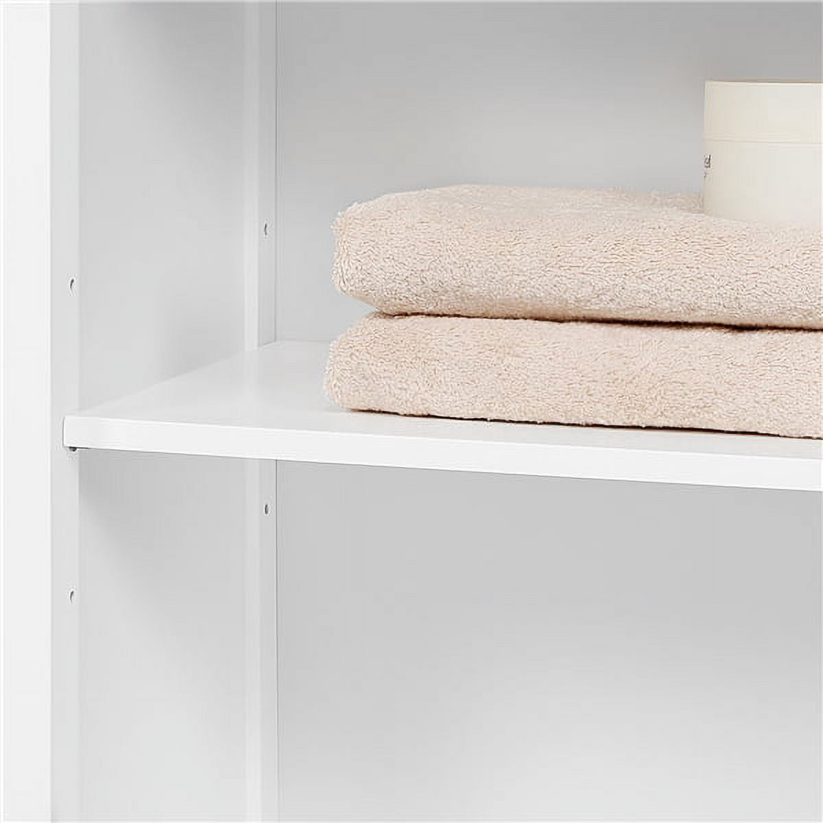 Renwick Multifunctional Bathroom Storage Cabinet with Adjustable Shelf,White