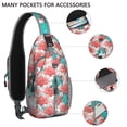 thumbnail image 2 of Crossbody Sling Backpack for Women Men Sea Turtles Coral Shoulder Sling Crossbody Casual Chest Bag for Travel Sports Running Hiking, 2 of 6