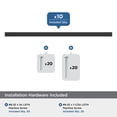 thumbnail image 3 of Amerock Cityscape 7-9/16 inch (192mm) Center-to-Center Matte Black Cabinet Pull - 10 Pack, 3 of 5