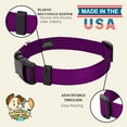 thumbnail image 5 of Country Brook Petz® Everyday Purple Nylon Dog Collar, Large, 5 of 5