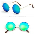 thumbnail image 4 of Classic Round Glasses Retro Circle Eyeglasses Clear Lens Metal Frame Accessories Non Prescription For Men Women Trendy Cute Lightweight Glasses Beach Party Vacation Wear, 4 of 9