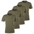thumbnail image 1 of s.Oliver Camiseta para hombre, pack de 4 - Básica, cuello redondo, algodón, lisa Verde oscuro M (Medium), 1 of 5