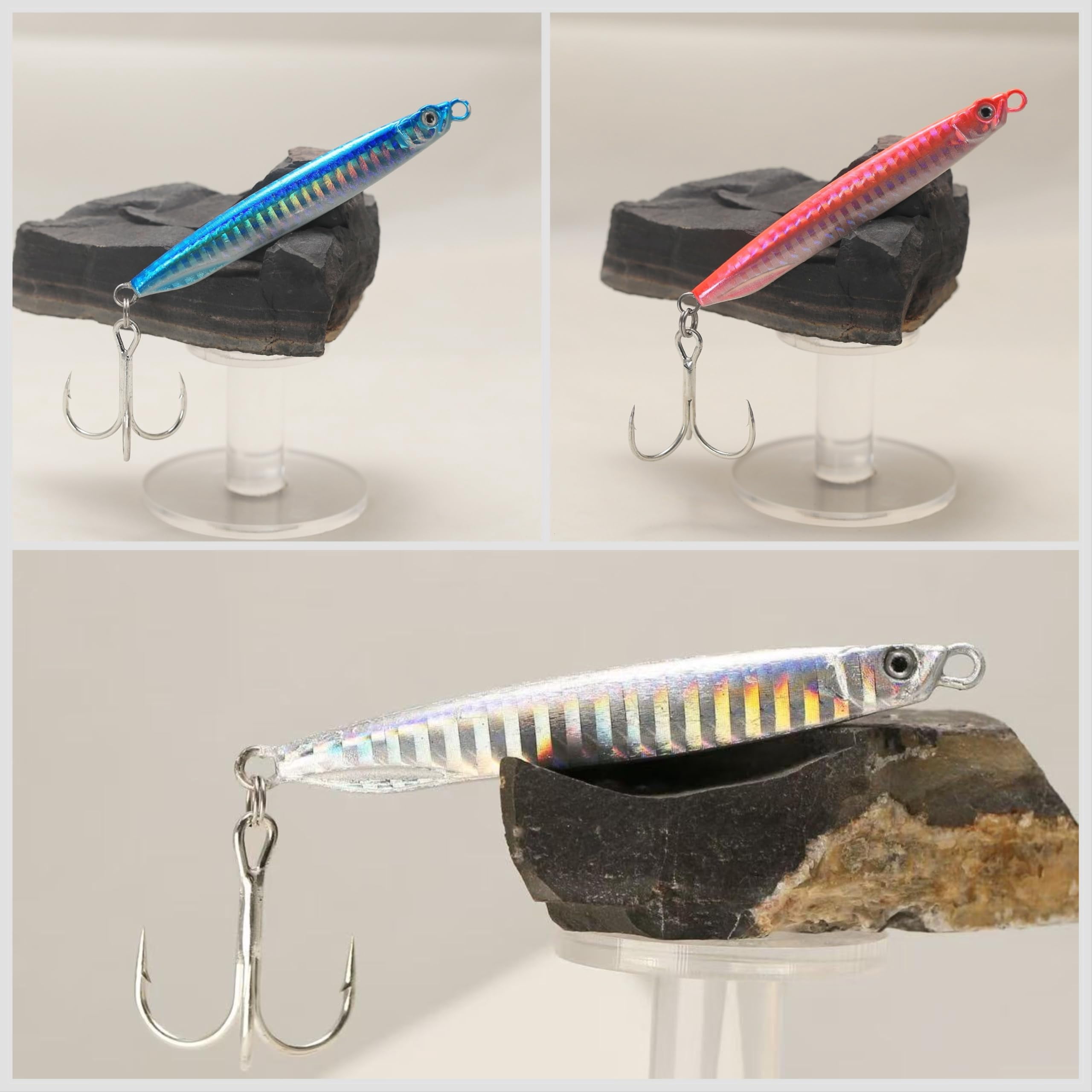 Saltwater Fishing Lures Jigs Spoons For Striped Bass  Pompano Spanish Mackerel Bluefish
