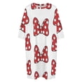 thumbnail image 4 of Polka Dot Mouse Bow Sleepshirts For Sleeping Travels Loose Sleepdress Pajama Dress Soft Nightdress Sleepwear, 4 of 7