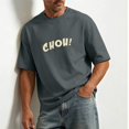 thumbnail image 6 of PNTUTB Summer Men's Short-Sleeve T-Shirts Stylish Letter Print Versatile T-Shirt Casual Loose Comfort Round-Neck Tops for Commuting, 6 of 7