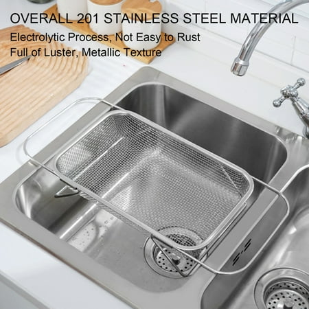 

Vegetable Shelf Basket with Bracket and Handle Design Basket for Filtering Food Residues