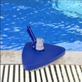 thumbnail image 4 of HmNPlay Cleaning Brush,Brush Cleaning Triangular Weighted Swimming Pool Vacuum Head With Swivel Cuff 10.5" Blue/White, 4 of 5