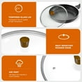 thumbnail image 6 of Tempered Glass Lid for Frying Pans and Pots, 11" Versatile Round Replacement Lid for 11 inch Skillets, Dark Wooden Knob - Dishwasher Safe, 6 of 9