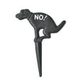 thumbnail image 2 of veasfak No Dog Pooping Solid Cast Iron Yard Sign Painted on Both Sides (Black with White Style1, 2 of 9