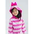 thumbnail image 4 of Disney Alice in Wonderland Cheshire Cat Toddler Boys Zip Up Coverall Tail Pink 3T, 4 of 5