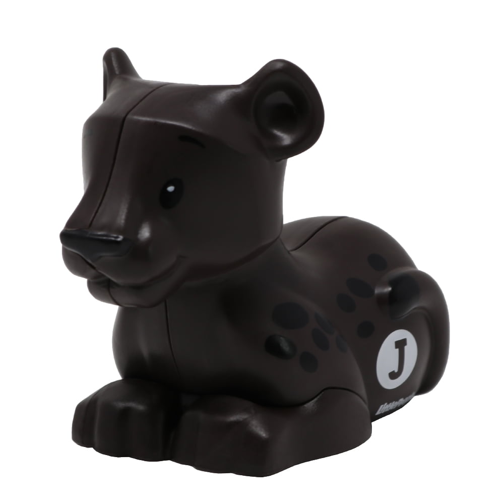 Replacement Part for Collectible Fisher-Price Little People Alphabet Fun Zoo Safari Farm Playset JGR92 - Replacement Letter J Gray and Black Jaguar Figure