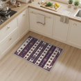 thumbnail image 2 of ODIKA 3'x5' Washable Accent Rug Pet Friendly, Non-Shedding Mat Stripes Independence Border Door Welcome July Stars Patriotic Playful Expressive for Bedside, Nursery Room, 2 of 7