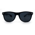 thumbnail image 5 of Mens Iconic Hipster Horn Rim Plastic Sunglasses [Matte Black - Black], 5 of 8