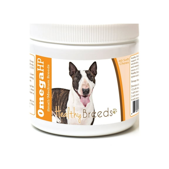 Healthy Breeds Miniature Bull Terrier Omega HP Fatty Acid Skin and Coat Support Soft Chews