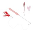 thumbnail image 1 of Funny Cat Stick, Adjustable LED Red Light Funny Cat Stick Scratch Resistant Interactive  For Pet Cats Pink Set, 1 of 8