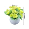 thumbnail image 4 of Feltree Botanical-Inspired Artificial Potted Plants with Flexible Stems, Non-Fading Polyester Flowers for Desktop/Shop Window Displays, 4 of 7
