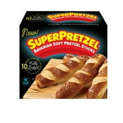 SuperPretzel Bavarian Soft Pretzel Sticks, 24.75 oz, 10 Count (Frozen)
