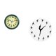 thumbnail image 5 of Reloj de pared con diseño de pájaros melódicos y bailarina de ballet, con marco verde, reloj con sonido para dormitorio, cocina, oficina, hogar, regal, 5 of 8