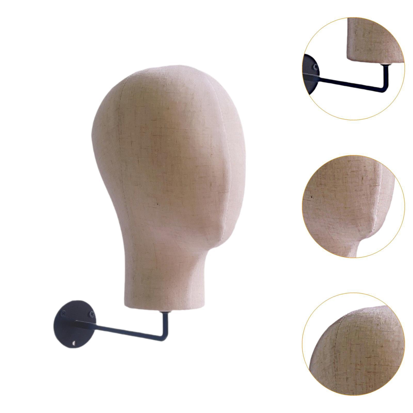 FITYLE Wall Mount Kid Mannequin Head Model Foam and Cloth for Business Use Portable