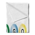 thumbnail image 2 of Bingo Soft Flannel Fleece Throw Blanket, 3D Style Bingo Balls with Different Colors Chance Luck Opportunity Theme, Cozy Plush for Indoor and Outdoor Use, 70" x 90", White and Multicolor, by Ambesonne, 2 of 5