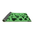 thumbnail image 2 of Ahgly Company Indoor Square Abstract Emerald Green Modern Area Rugs, 4' Square, 2 of 4