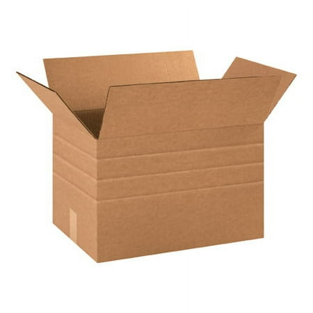 UPC: 0812578007721 | 18 x 12 x 12  Multi-Depth Corrugated Boxes – 25 Per Bundle