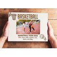 thumbnail image 6 of Darling Souvenir MADE WITH LOVEPersonalized WoodEngraved Picture Frame, Table Top WhitePhotoFrame (Basketball) Customizable Quote - 4x6l Inches Horizontal, 6 of 8