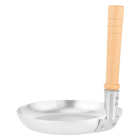 Mobestech Stainless Steel Oyakodon Pan with Wooden Handle for Versatile Use