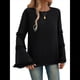 thumbnail image 1 of Blusas de Larga Acampanadas y Holgadas para Mujer, Otoño e Invierno 2025, Temperamentales, para Mujer Negro M, 1 of 10