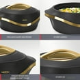 thumbnail image 5 of MILTON Insulated Casserole Dish 3-Pc Set – 2.1/1.5/1 qt, Black Gold, 5 of 7