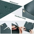 thumbnail image 5 of Jewelry Valet Tray PU Leather Basket Entryway Table Storage Box Portable Folding Travel Organizer Bedside Desktop Catchall for Women Men Watch Key Cosmetic Wallet Coin Dark Green 12.8x9.8in, 5 of 9
