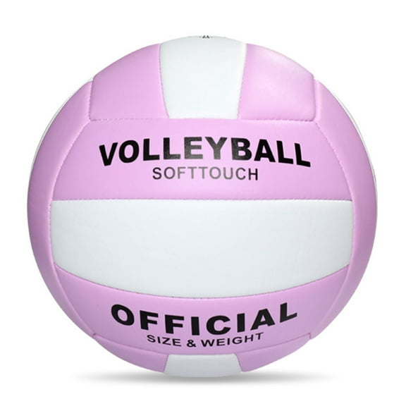 BIBABLYKE Soft Beach Volleyballs Thickened Official Size 5 Volleyballs Sand Sports PU Ball for Indoor Outdoor Pool, Gym, Training