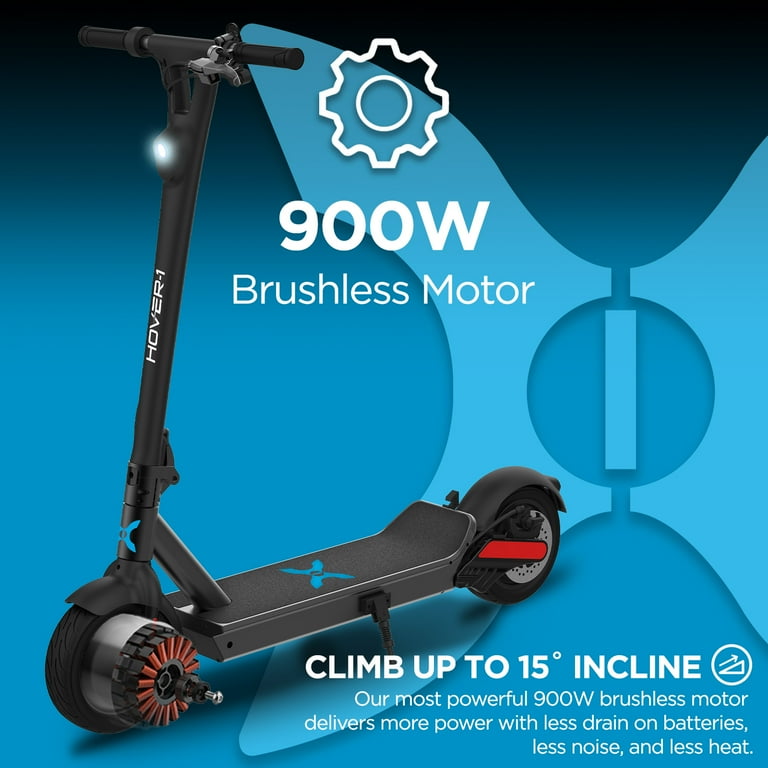 Hover1 Edge Black Electric Scooter With LED Headlight,, 53 OFF