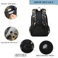 thumbnail image 4 of FORMRS Unisex School Backpack 17" Student Travel Bag with Laptop Compartment, Blue Peacock Feathers Pattern, 4 of 7